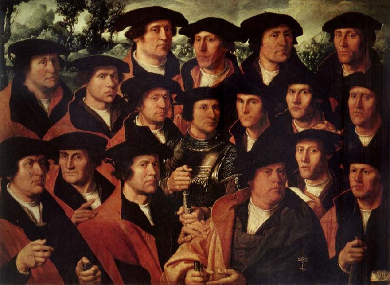 JACOBSZ, Dirck Group portrait of the Shooting Company of Amsterdam Germany oil painting art